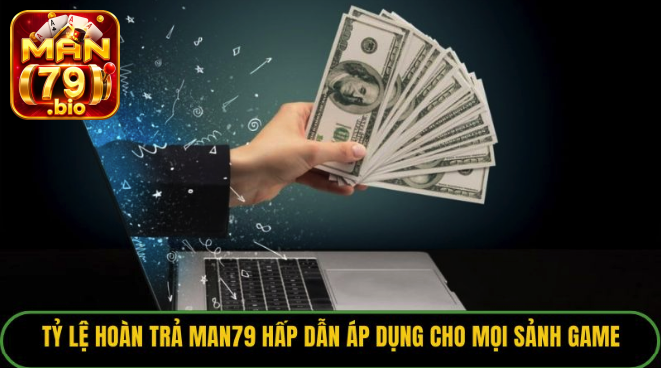 Tỷ lệ hoàn trả Man79 hấp dẫn áp dụng cho mọi sảnh game.