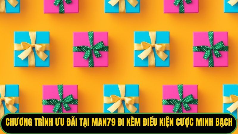 Các chương trình ưu đãi tại Man79 luôn đi kèm điều kiện cược minh bạch.