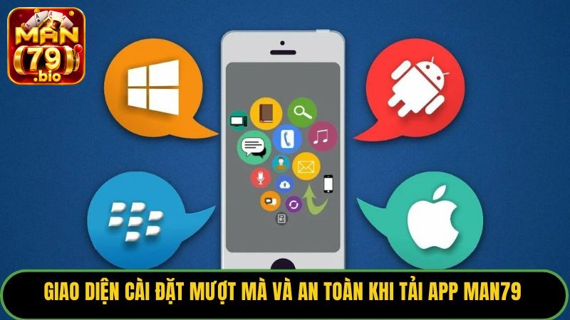 Giao diện cài đặt mượt mà và an toàn khi tải app Man79 