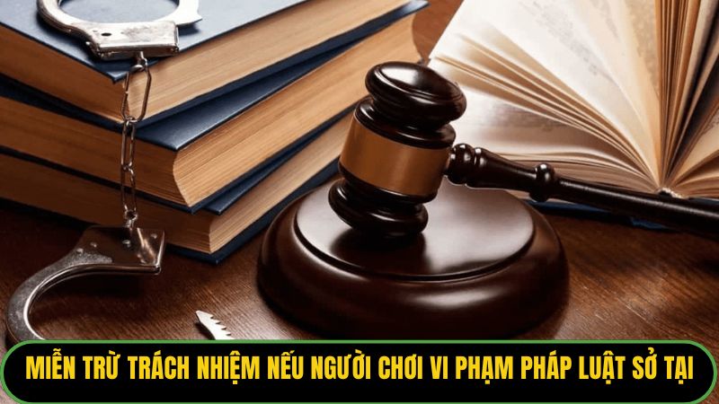 Miễn trừ trách nhiệm nếu người chơi vi phạm pháp luật sở tại.