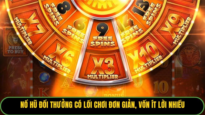 Nổ hũ đổi thưởng có lối chơi đơn giản, vốn ít lời nhiều.